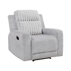 Curtis Textured Microfiber and Corduroy Fabrics Manual Reclining Chair