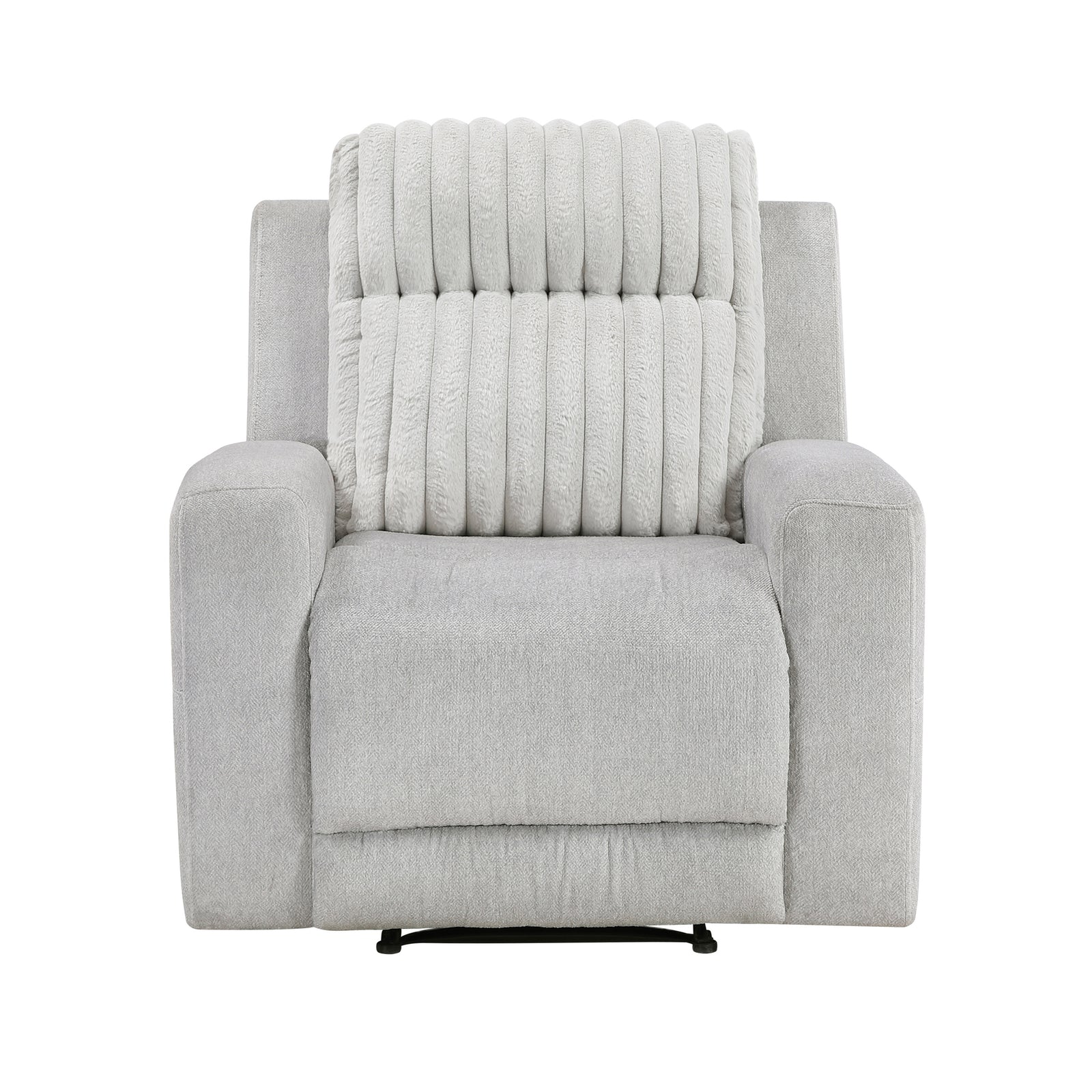 Curtis Textured Microfiber and Corduroy Fabrics Manual Reclining Chair
