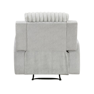 Curtis Textured Microfiber and Corduroy Fabrics Manual Reclining Chair