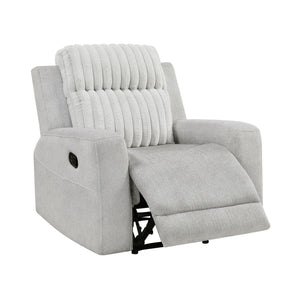 Curtis Textured Microfiber and Corduroy Fabrics Manual Reclining Chair