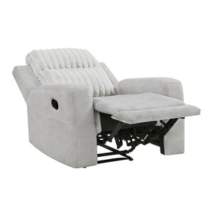 Curtis Textured Microfiber and Corduroy Fabrics Manual Reclining Chair