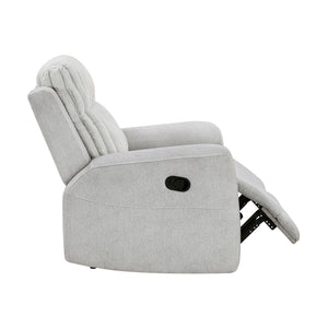 Curtis Textured Microfiber and Corduroy Fabrics Manual Reclining Chair