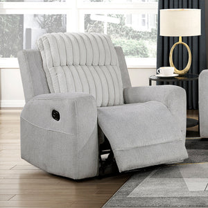 Curtis Textured Microfiber and Corduroy Fabrics Manual Reclining Chair