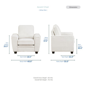Evermont Chenille Living Room Chair