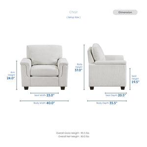 Bellavue Chenille Living Room Chair