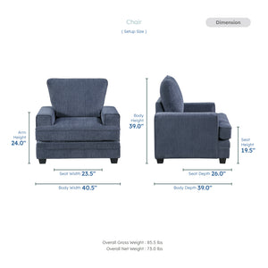 Veritas Chenille Living Room Chair