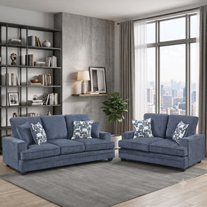 Veritas Chenille 2-Piece Living Room Set