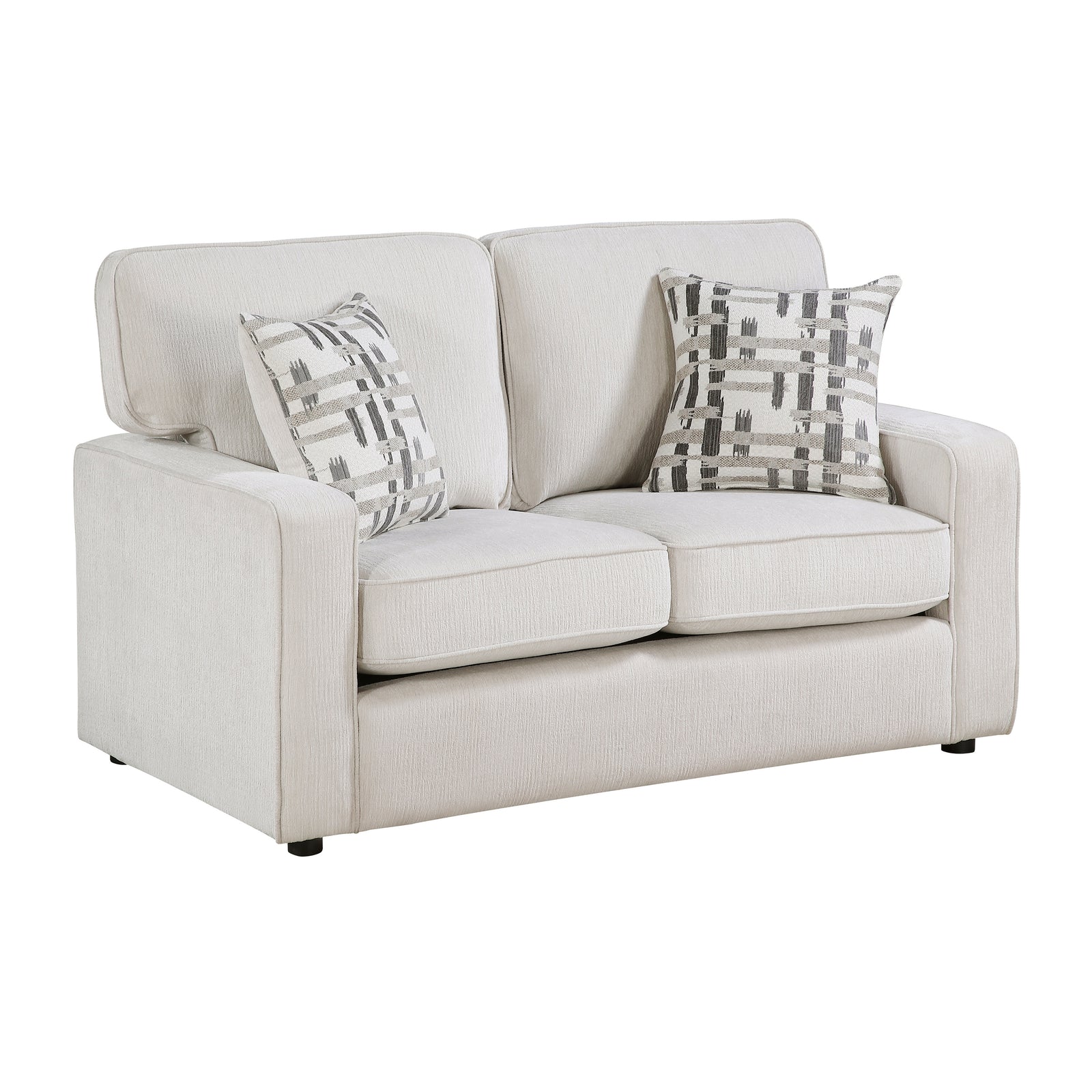 Worchester Chenille Fabric Living Room Loveseat