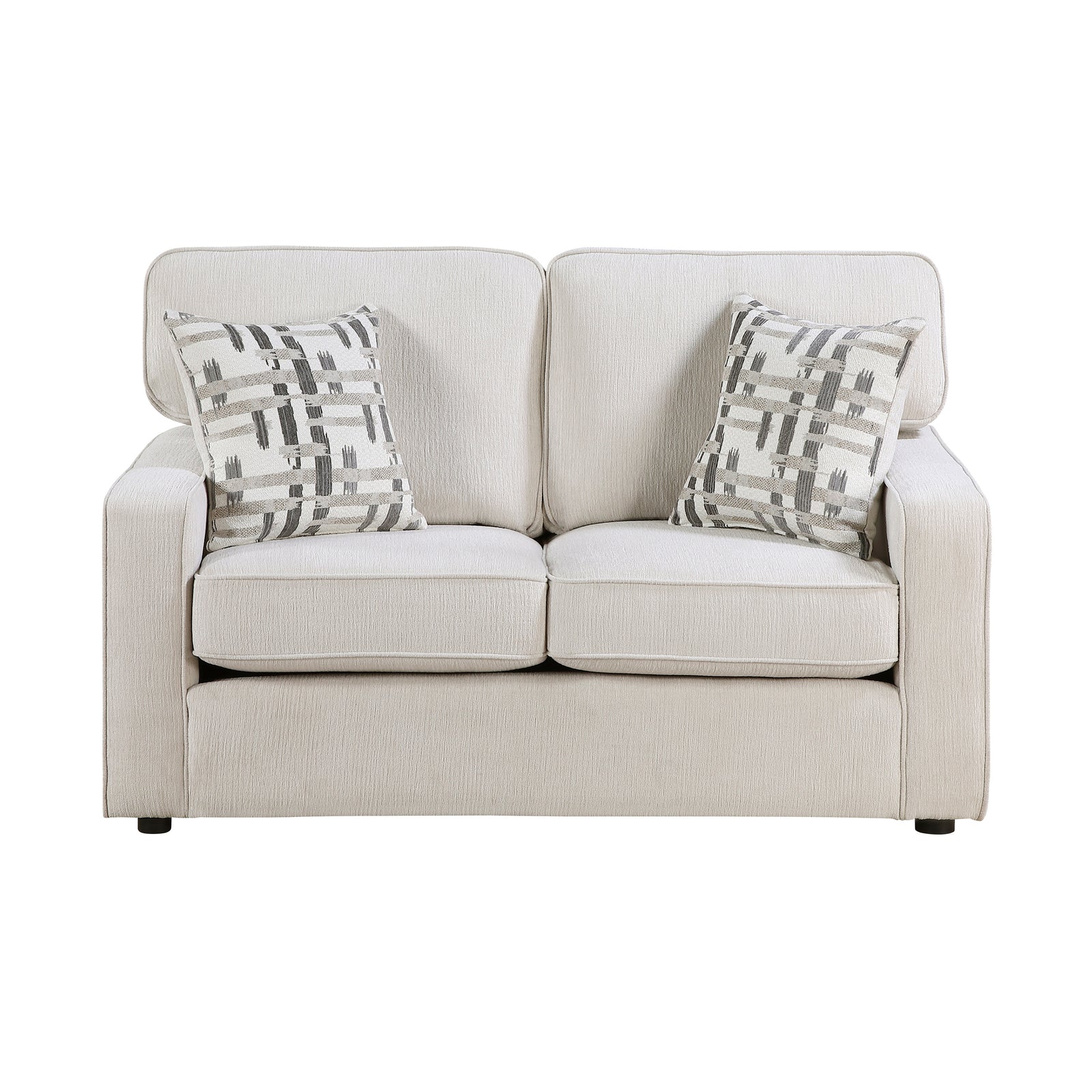 Worchester Chenille Fabric Living Room Loveseat