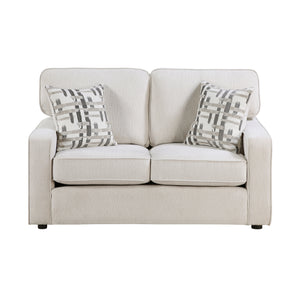 Worchester Chenille Fabric Living Room Loveseat