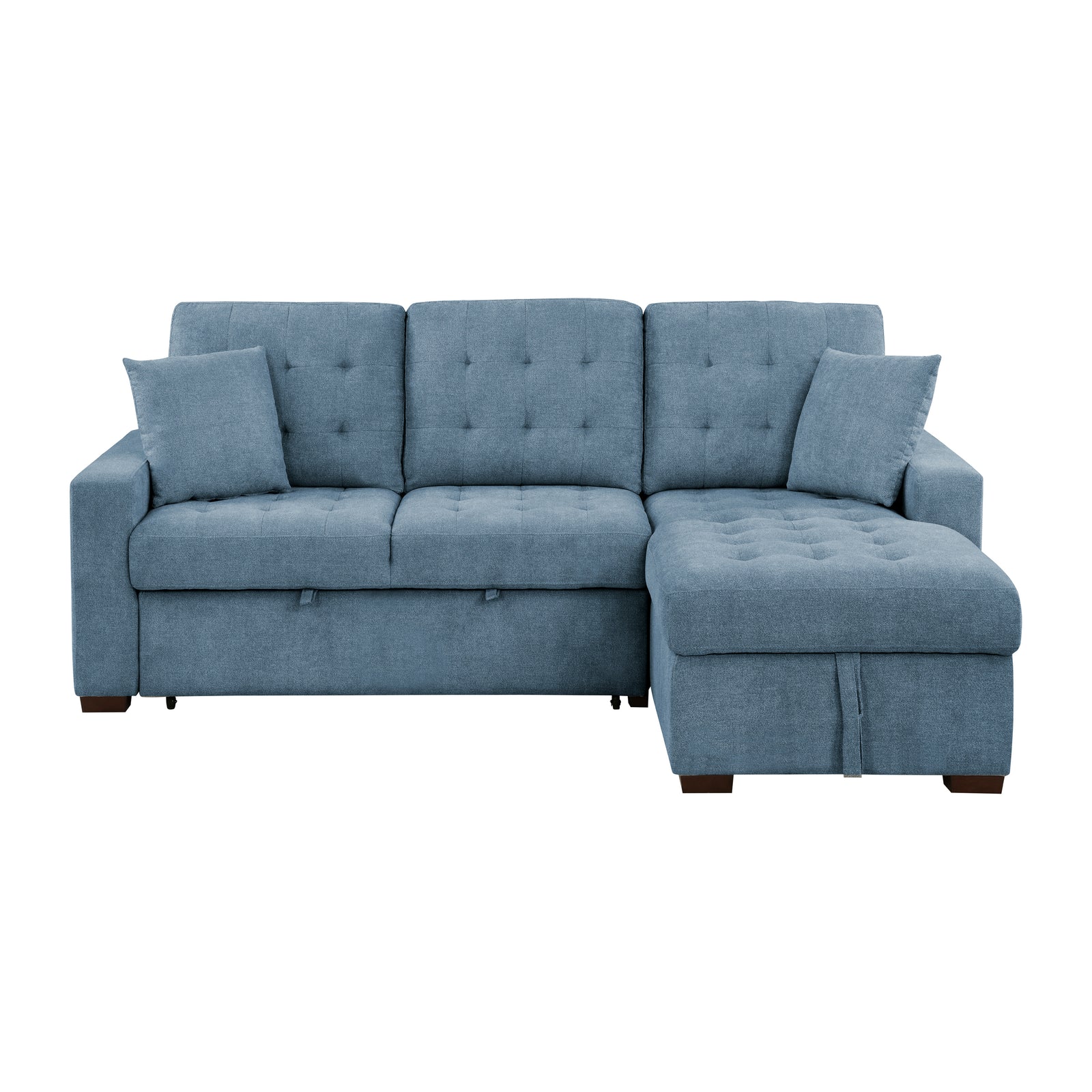 Almeria 2-Piece Sectional Sofa with Pull-out Bed and Right Chaise