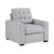Miles Fabric Chair with Pull-out Ottoman