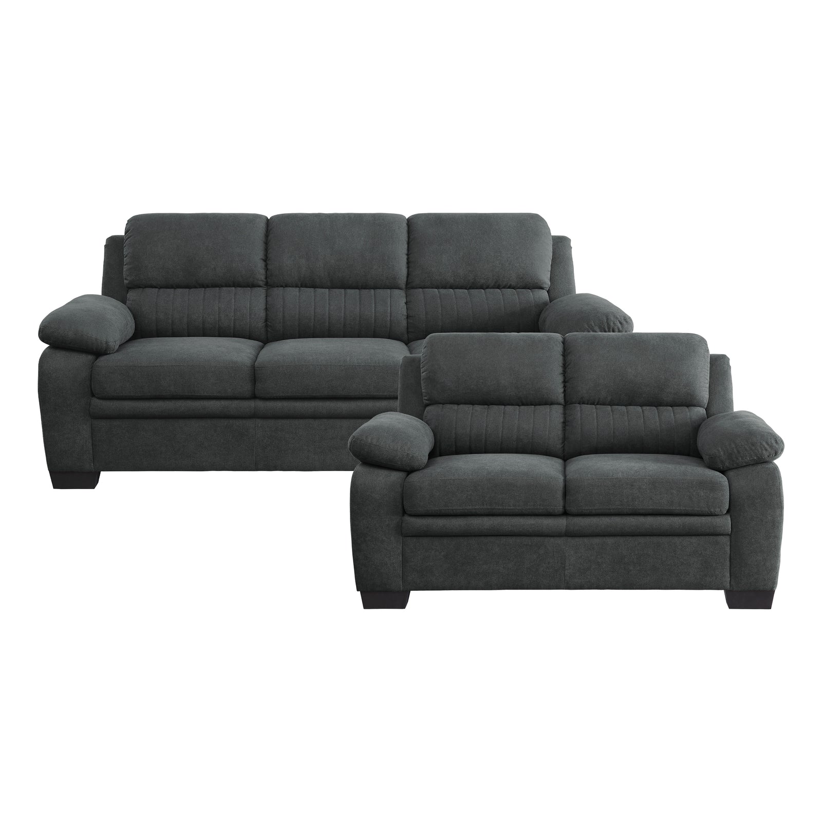 Onofre 2-Piece Textured Fabric Living Room Sofa set