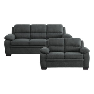 Onofre 2-Piece Textured Fabric Living Room Sofa set