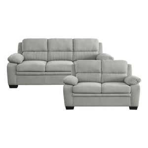 Onofre 2-Piece Textured Fabric Living Room Sofa set