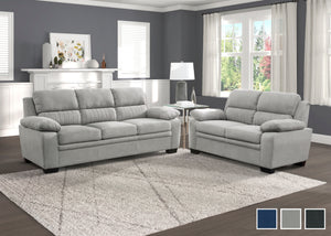 Onofre 2-Piece Textured Fabric Living Room Sofa set
