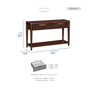 Zenora Wood Sofa Table