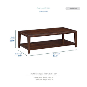 Zenora Wood Cocktail Table