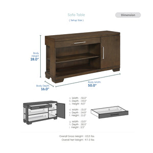 Sinclair Wood Sofa Table