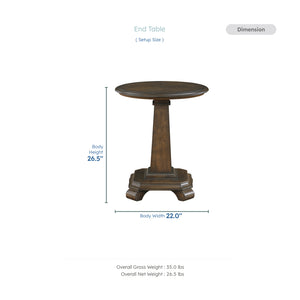 Dionne Wood End Table