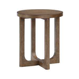 Aitana Wood Round End Table
