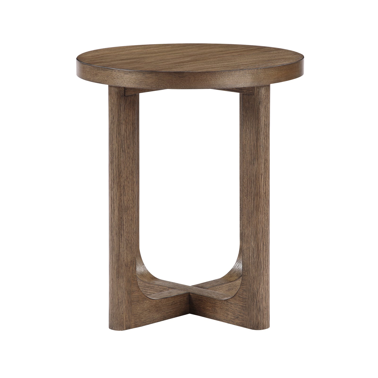 Aitana Wood Round End Table
