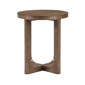 Aitana Wood Round End Table