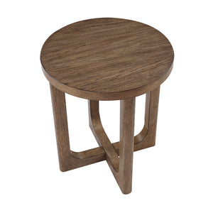 Aitana Wood Round End Table