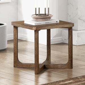 Aitana Wood Square End Table