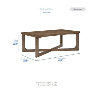Aitana Wood Cocktail Table