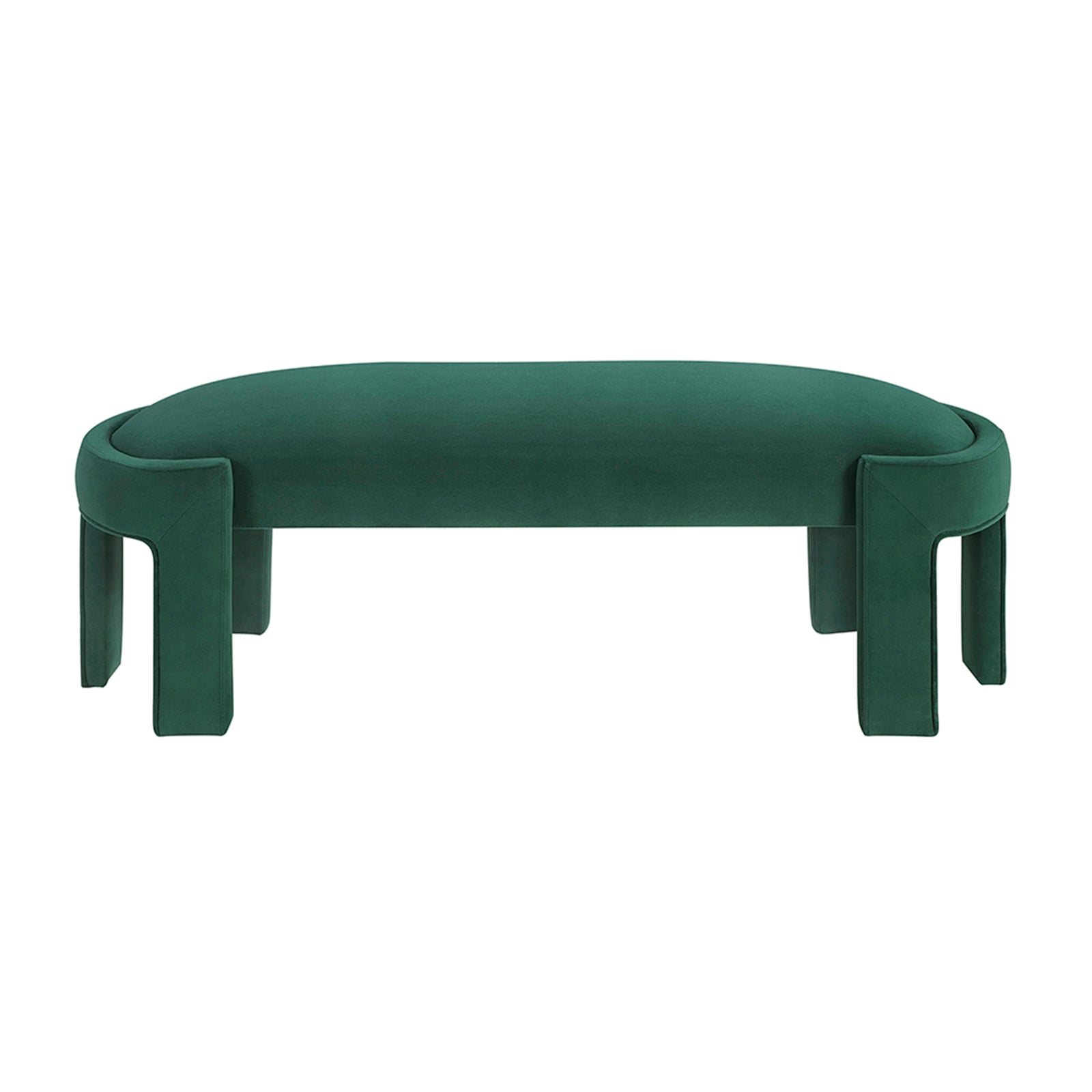 Revere Velvet Fabric Bench