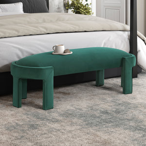 Revere Velvet Fabric Bench