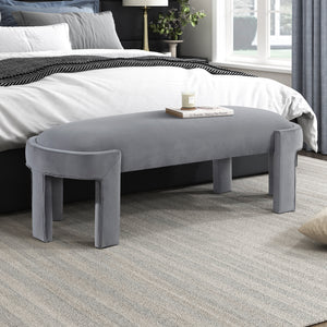 Revere Velvet Fabric Bench