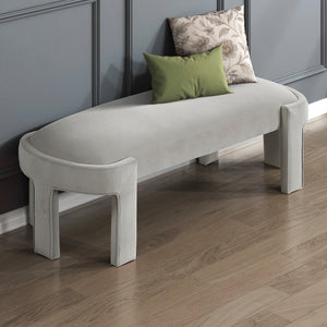 Revere Velvet Fabric Bench
