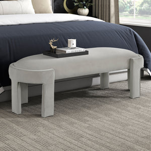 Revere Velvet Fabric Bench