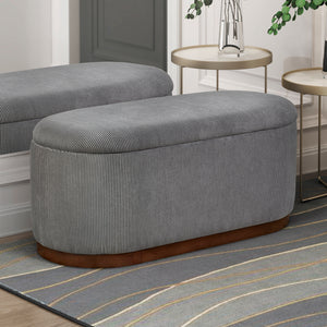 Venice Corduroy Lift Top Storage Bench