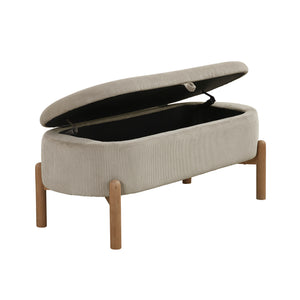 Salem Corduroy Lift Top Storage Bench