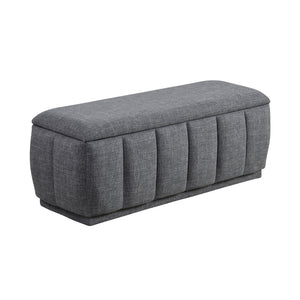 Odessa Textured Fabric Storage Bench