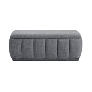 Odessa Textured Fabric Storage Bench
