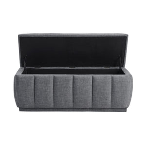 Odessa Textured Fabric Storage Bench
