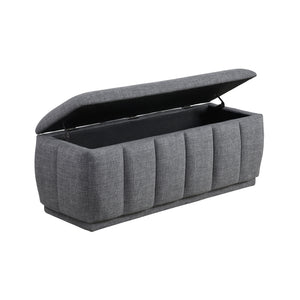 Odessa Textured Fabric Storage Bench