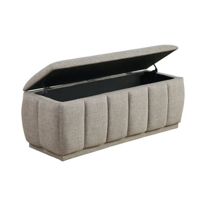 Odessa Textured Fabric Storage Bench