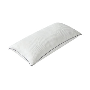 Ellavon Textured Fabric King Size Shredded Memory Foam Pillow (2-Piece/Box)