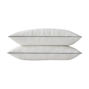 Ellavon Textured Fabric King Size Shredded Memory Foam Pillow (2-Piece/Box)