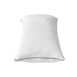 Ellavon Textured Fabric King Size Shredded Memory Foam Pillow (2-Piece/Box)