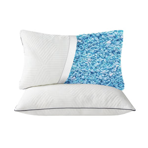 Ellavon Textured Fabric King Size Shredded Memory Foam Pillow (2-Piece/Box)