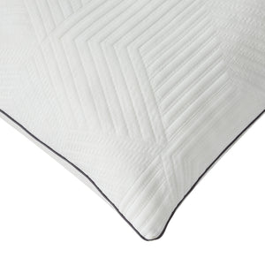 Ellavon Textured Fabric King Size Shredded Memory Foam Pillow (2-Piece/Box)