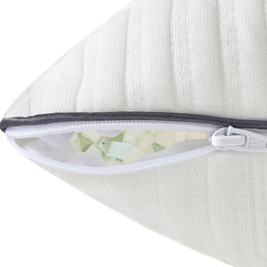 Ellavon Textured Fabric King Size Shredded Memory Foam Pillow (2-Piece/Box)