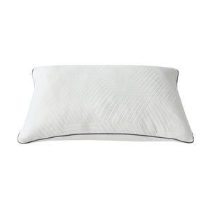 Ellavon Textured Fabric Queen Size Shredded Memory Foam Pillow (2-Piece/Box)