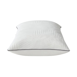 Ellavon Textured Fabric Queen Size Shredded Memory Foam Pillow (2-Piece/Box)